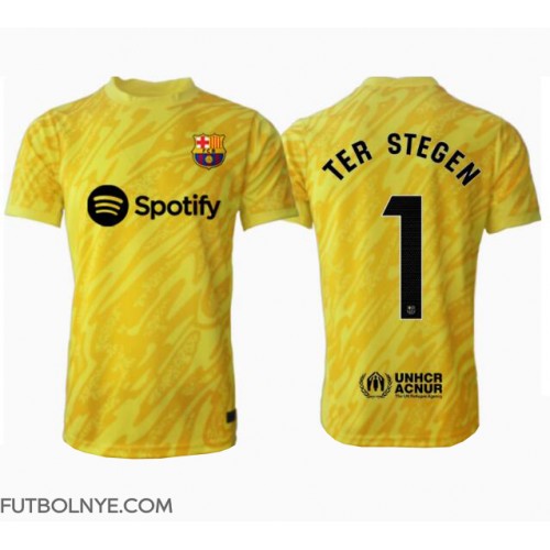 Camiseta Barcelona Ter Stegen #1 Portero Primera Equipación 2024-25 manga corta